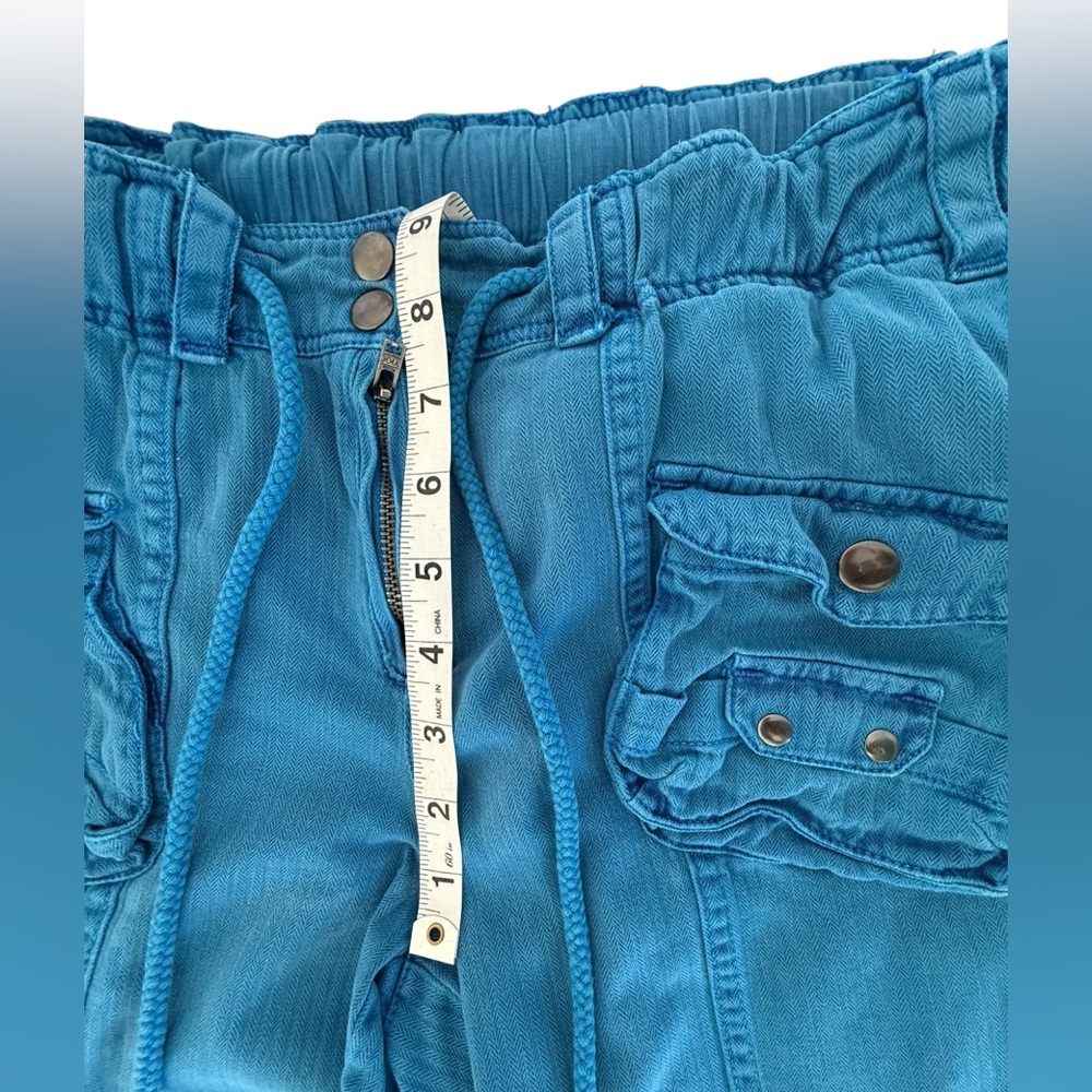 We The Free Tahiti Cargo Pants W’s M Lake Victoria Blue Cargo Joggers Utility - Picture 9 of 16